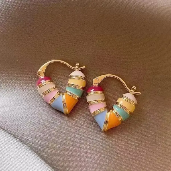 Wholesale 1 Pair Elegant Lady Heart Shape Inlay Copper Artificial Pearls Earrings