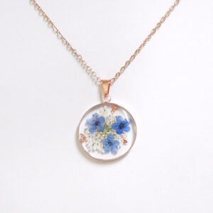 Rose gold forget-me-not (diameter 26mm)
