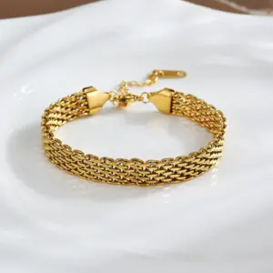 33 [Ae72] 8mm Mesh Bracelet / Gold