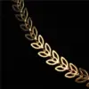 Wholesale Fashion New Fishbone Chain Hot-sale Real Gold Plated Color Preservation Sequin Copper Necklace Wholesale