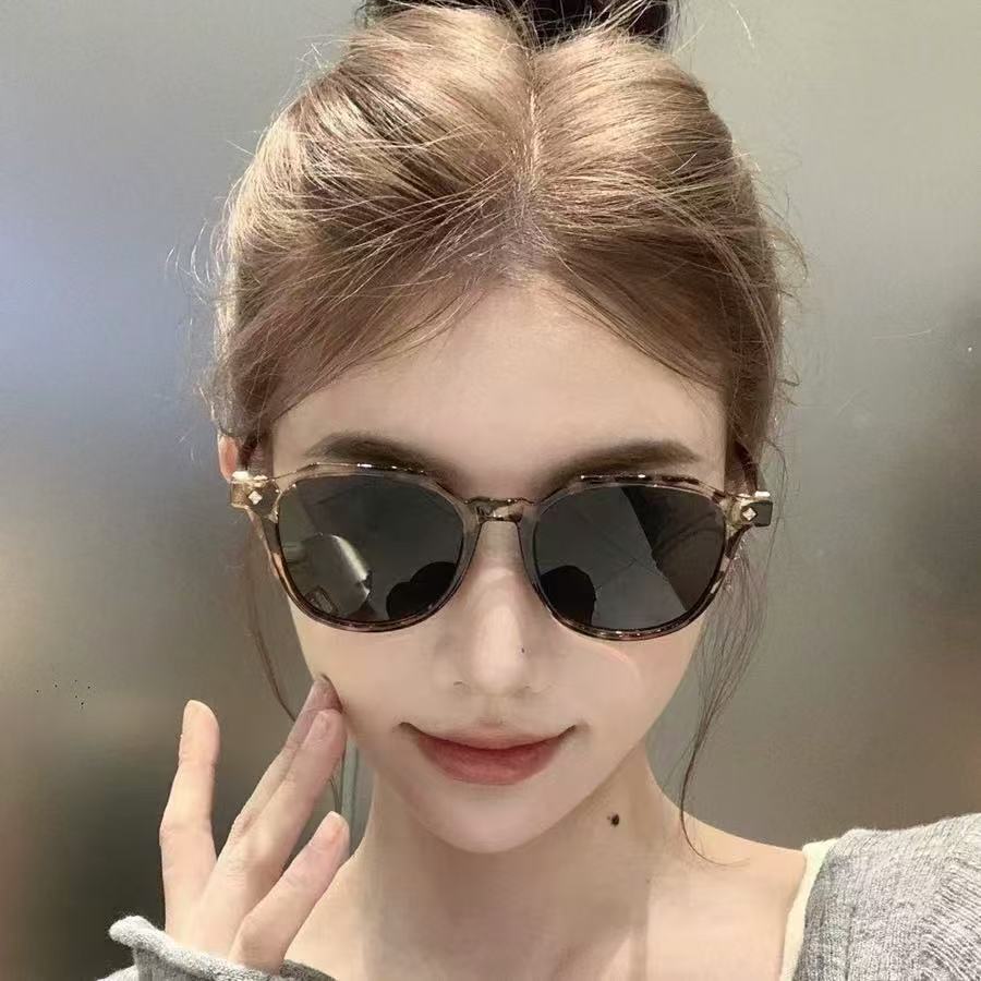 Wholesale Korean Style Retro Square Sunglasses Men's Anti-Blue Light Round Face Women's Anti-UV iving Special Sunglasses Advanced