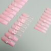 oly-4dcc5bde14a6eb7941aa893b178fc3b7 Wholesale Cross-border hot new technology Europe and the United States to wear a sweet cool flower bow long square fake nails finished