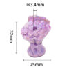 oly-4dcde8c44acd4ada1f2cce13c4bee64d Wholesale UV Colored Bow Hand Flower Vertical Hole Beaded Solid Color Rose Bouquet Acrylic Beads DIY Jewelry Aessories