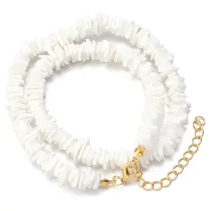 White Shell / 43cm Long Tail Chain 5cm