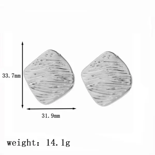 PVD Coated Real Gold Plated Geometric Round Solid Color Titanium Steel Simple Style Waterproof Non Tarnish Earrings Ear Studs