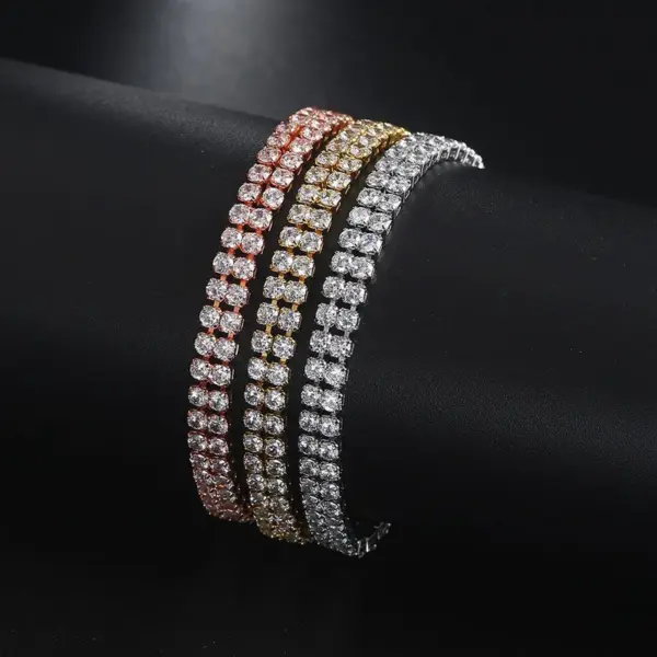 Wholesale Geometric Copper Fashion Bracelets Tennis Bracelet