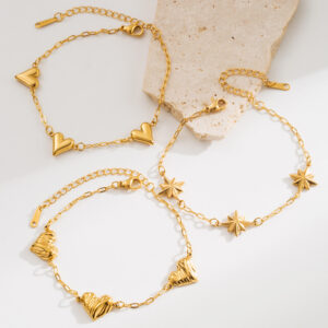 oly-4dd38cd0f4d808a97dafb76862393deb Wholesale Titanium Steel Bracelet Girl's Fashion Love Star Pendant Temperament High-end Sense Bracelet