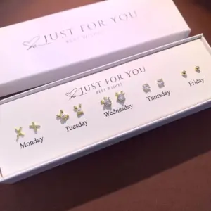 Wholesale 1 Set Simple Style Leaf Flower Inlay Copper Zircon Ear Studs