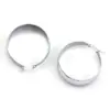Wholesale 1 Pair Simple Style Commute Geometric Plating Titanium Steel Earrings