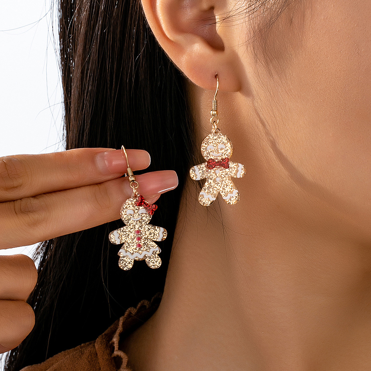 Wholesale Christmas bear and dog earrings