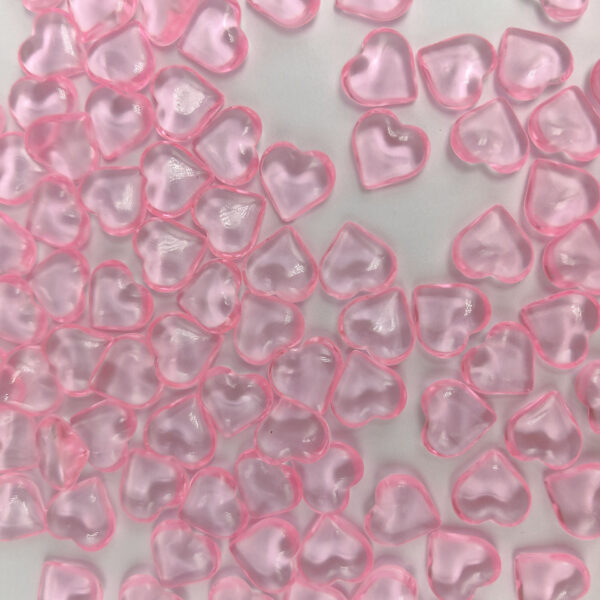 Wholesale 500pcs acrylic smooth 10mm red love Valentine's Day wedding decoration DIY Beads