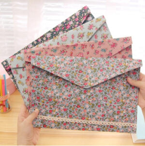 oly-4deb5787f636cbd3396e8338f53661d0 Wholesale Elegant File Bag Floral A4 File Bag Felt File Bag A4 Snap Folder Elegant Pencil Bag