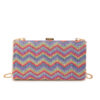 Wholesale 2025 Summer New Cross-border Niche Personalized Shoulder Bag Small Square Bag Portable Chain Rainbow Evening Bag