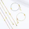Wholesale Fashion Devil's Eye Palm Stainless Steel Inlay Beads Bracelets