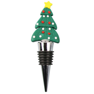 Christmas tree wine stopper