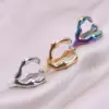 Wholesale PVD Coated Real Gold Plated Solid Color 304 Stainless Steel Commute Waterproof Non Tarnish Rings