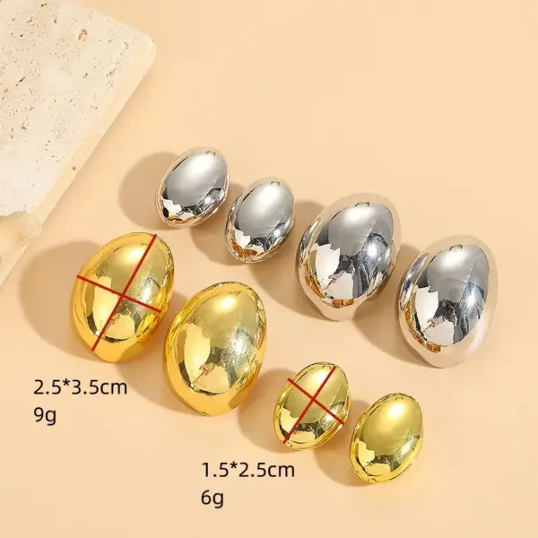Wholesale 1 Pair Classic Style Solid Color Asymmetrical Plating Copper 14k Gold Plated Ear Studs