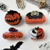 Wholesale New cross-border Halloween claw clip, funny pumpkin head black cat hair clip, back of head updo bat ponytail hair clip.