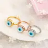 Wholesale Fashion Devil's Eye Titanium Steel Inlay Opal Bracelets Earrings Necklace
