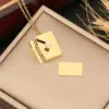 Wholesale PVD Coated 18K Gold Real Gold Plated Solid Color Stainless Steel Simple Style Waterproof Non Tarnish 304 Stainless Steel Pendant Necklace