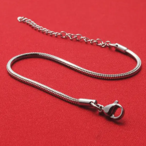 Wholesale Simple Style Waves Stainless Steel Polishing Bracelets