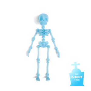 Skeleton-crystal blue-17.5cm