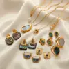Wholesale Jewelry Vacation Classic Style Geometric Titanium Steel Plating Earrings Necklace Cable Chain