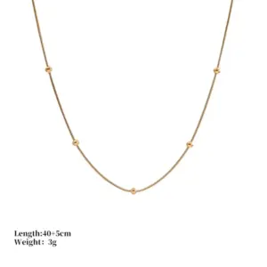 Round Snake Bag Bead Necklace