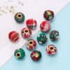 oly-4e856b136878ed36a8b4bbdb0f486226 Wholesale Christmas Snowflake Series Cloth Bag Checkered Beads