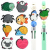 Wholesale Random 100pcs Wool Animal Beaded Keychain for Children