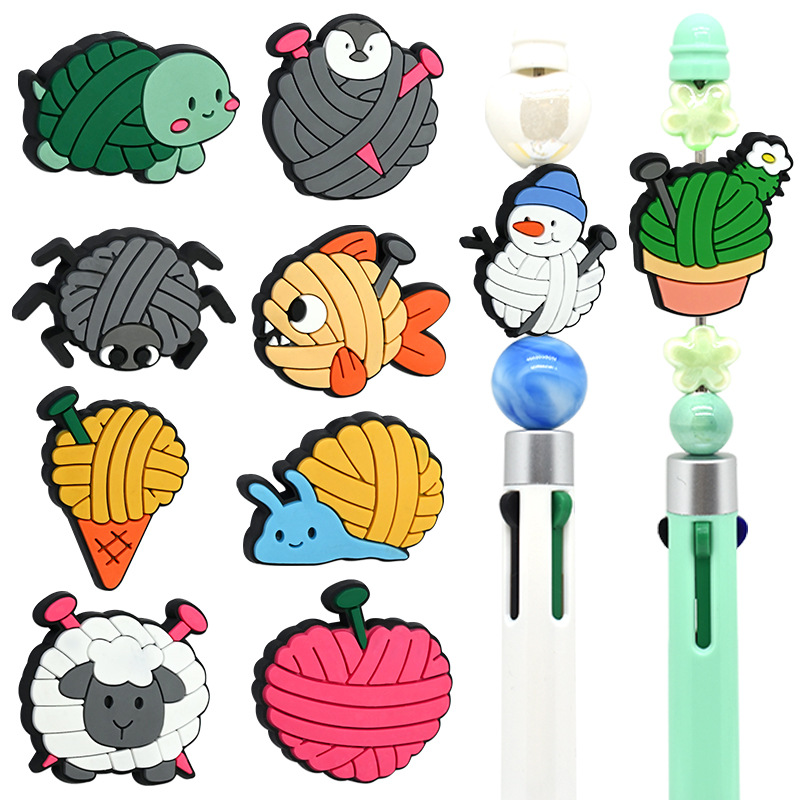 Wholesale Random Wool Animal Beaded Keychain for Chilen