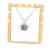 Wholesale Simple Style Star Natural Stone Ferroalloy Patchwork Pendant Necklace