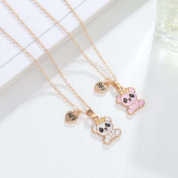 oly-4ead3c0c26d95acf0d0c79bc6cd9cc1b Wholesale Good Friends Cartoon Bear Necklace