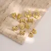 1 Pair IG Style Casual Novelty Geometric Leaf Water oplets 304 Stainless Steel Imitation Gold Ear Studs