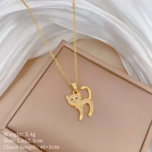 A507 Titanium Steel Chain Copper Pendant