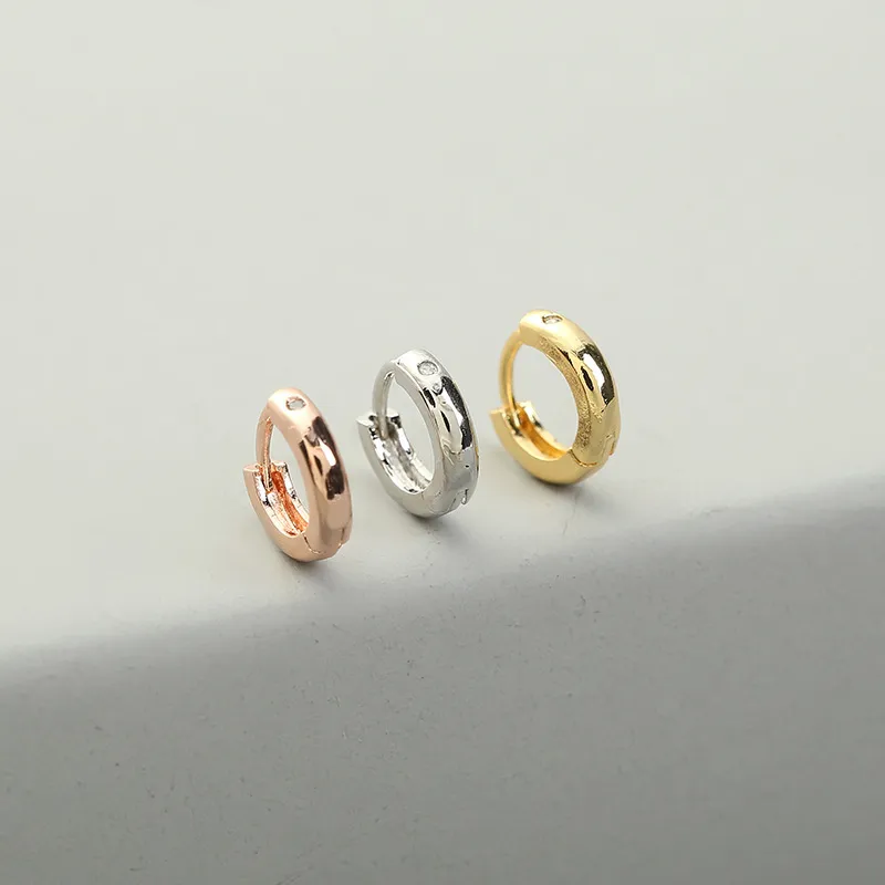 Wholesale Fashion Round Copper Hoop Earrings Copper Earrings 1 Piece