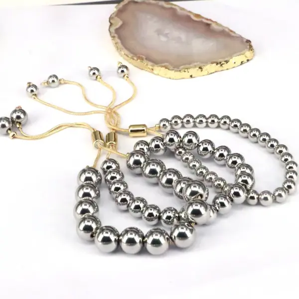 Wholesale Punk Simple Style Round Copper Plating Copper Bracelets