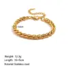 PVD Coated Real Gold Plated 18K Gold Solid Color 304 Stainless Steel Simple Style Waterproof Non Tarnish Bracelets Necklace