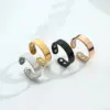 Wholesale Jewelry Simple Style Geometric 304 Stainless Steel Polishing Open Rings