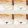 Wholesale Simple Style Heart Shape 304 Stainless Steel Bangle In Bulk