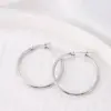 Wholesale Ion Plating (IP) 18K Gold Plated Round Titanium Steel Vintage Style Modern Style Simple Style Waterproof Non Tarnish Hoop Earrings