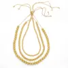 Wholesale Vintage Style Round Copper Plating 18k Gold Plated Necklace