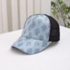 Wholesale Summer New Mesh Baseball Cap Women's Cross-border European and American Fashion All-match Sunshade Cap Sequin Leopard Mesh Cap