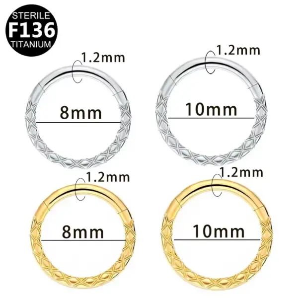 Wholesale 1 Piece Nose Rings & Studs Princess Sexy Pastoral Round Pure Titanium Plating Inlay Zircon White Gold Plated Gold Plated Nose Rings & Studs Nose Pin