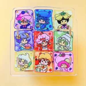 B386-strawberry girl pen holder