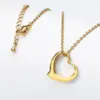 Wholesale PVD Coated Real Gold Plated Heart Stainless Steel Fashion Waterproof Non Tarnish 304 Stainless Steel Lobster Trigger Clasp Closure Necklace