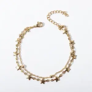Cross Clip Ball Five-Pointed Star / Bracelet 17+5cm