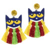 oly-4eef1f3e6eeb7ef99c7f58c9b0e2e56a Wholesale Fun Reading Pencil Student Teacher Braided Earrings