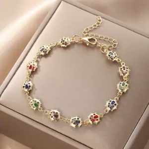 Colorful Bird Turtle Bracelet