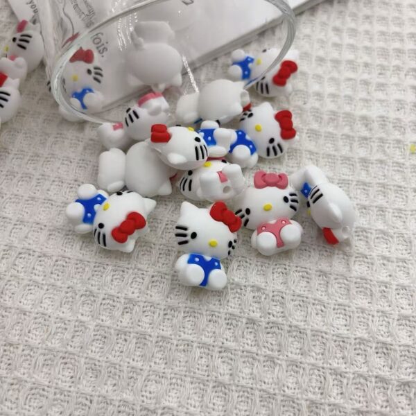 Wholesale Cross border hot sale new silicone creative beads kt cat beaded loose beads factory wholesale in stock